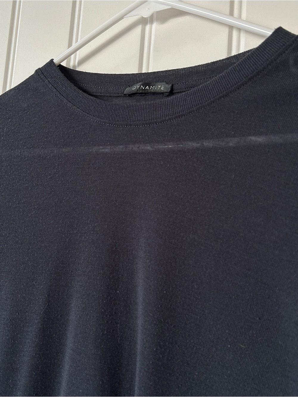 Dynamite Sheer Long Sleeve T-shirt | Dark Grey
